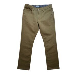 NWT Ace Of Diamond Coffee Chinos Pants Mens 36x32 Flat Front Casual Straight Leg